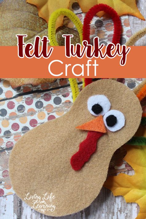 Create your own felt turkey craft for kids for Thanksgiving, this is a simple and wonderful project to do with kids of any ages. Felt Turkey, Turkey Craft For Kids, Turkey Crafts Kids, Felt Craft Projects, Thanksgiving Activities For Kids, Thanksgiving Projects, Turkey Crafts, Turkey Craft, Autumn Activities For Kids