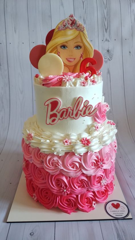 Birthday Barbie, Barbie Food, 1st Birthday Cakes, Big Cakes, Decorated Cakes, 6th Birthday, Sky Photography, 3rd Birthday, Birthday Cakes