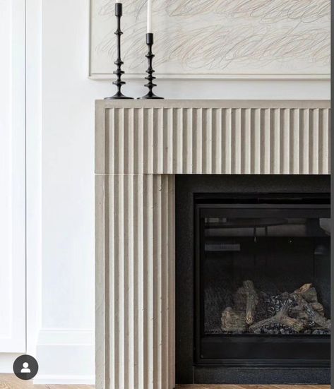 Modern Organic Fireplace, Organic Fireplace, Stone Mantle, Cast Stone Fireplace, Contemporary Beach House, West Home, Fireplace Built Ins, Custom Fireplace, Modern Organic