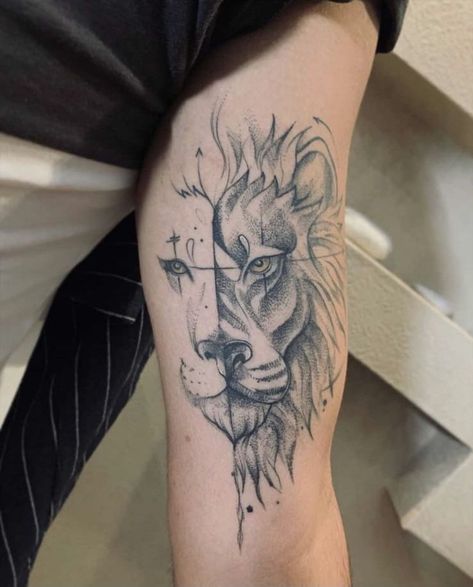 Tattoo Grace, Lion Tattoos For Men, Leg Sleeve Tattoos, Leg Tattoo Ideas, Mens Lion Tattoo, Dad Tattoo, Body Aesthetics, Lion Tattoos, Lion Head Tattoos