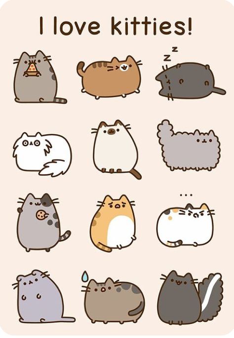 Pusheen Birthday, Pusheen The Cat, Pusheen Cute, Understanding Emotions, Purple Things, Images Kawaii, Cute Cat Drawing, Cat Doodle, Söt Katt