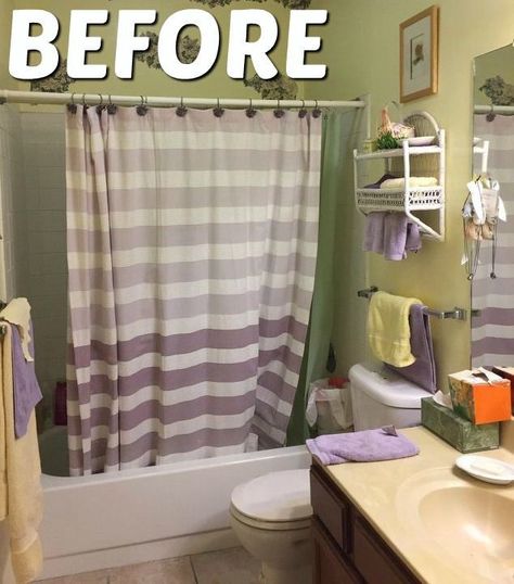 We gave a 1980's bathroom a modern update on about $1000 budget. 80s Bathroom, Easy Home Improvement Projects, Casa Vintage, Inspire Me Home Decor, Cute Diy, Budget Bathroom, Diy Home Decor On A Budget, Bathroom Light Fixtures, Décor Diy