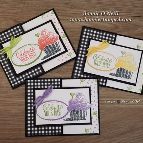 #hellocupcake #bonniestamped #ribbon #saleabration #botanticalbutterfly Birthday Card Ideas For Kids, Cute Layout, Cupcake Birthday Cards, Cupcake Cards, Birthday Card Ideas, Hello Cupcake, Cupcake Card, Hand Stamped Cards, Bday Cards