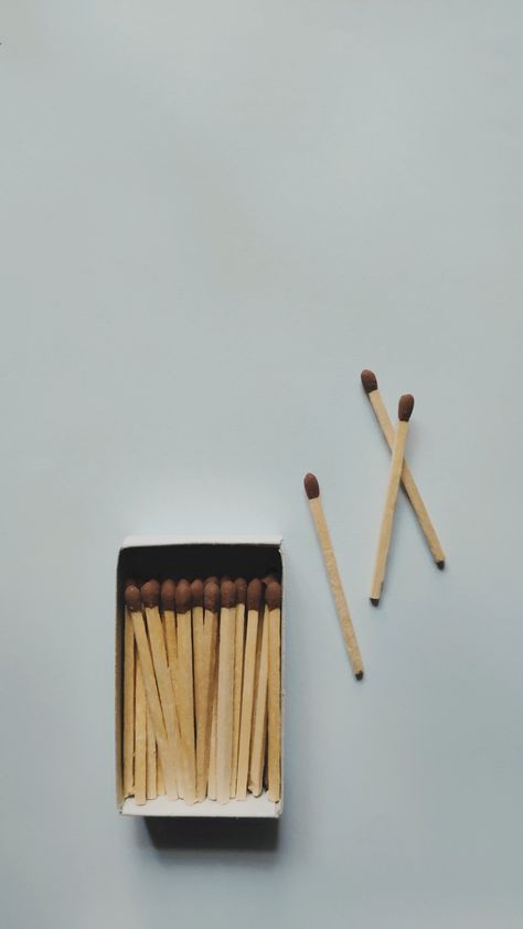 Matchstick photography ideas. Random Object Photography Creative, Isolated Objects Photography, Small Objects Photography, Single Object Photography, Matchbox Photography, Matches Photography, Flat Lay Photography Ideas, Matches Aesthetic, Match Photography