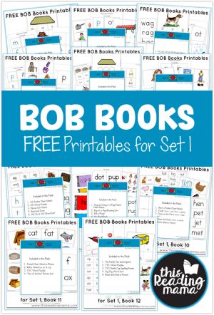 Bob Books Set 1, Book Worksheet, Reading Printables, Book Printables, Bob Books, Decodable Books, Beginning Reading, Teaching Phonics, Phonics Reading