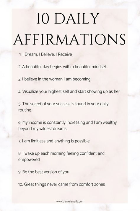 Beautiful Affirmations, Inspired Action, Beautiful Thoughts, Boss Girl, Daily Positive Affirmations, Success Affirmations, Law Of Attraction Quotes, Arbonne, Motivational Words