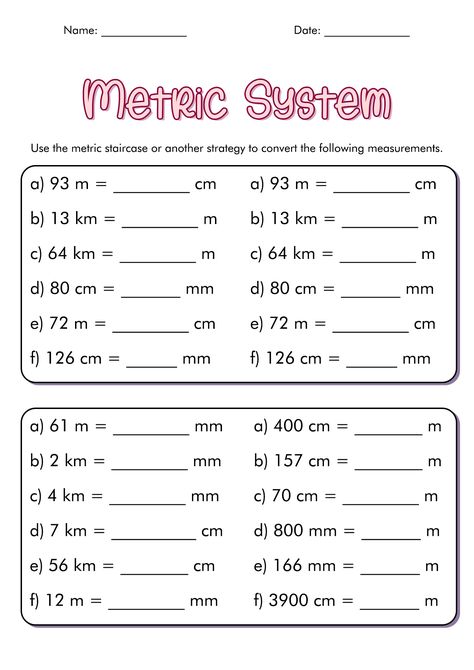 Measuring Units Worksheets, Metric System Worksheets, Si Units, Work Energy And Power, Ethos Pathos Logos, Area And Perimeter Worksheets, Media Pembelajaran, Powers Of Ten, Metric Conversion