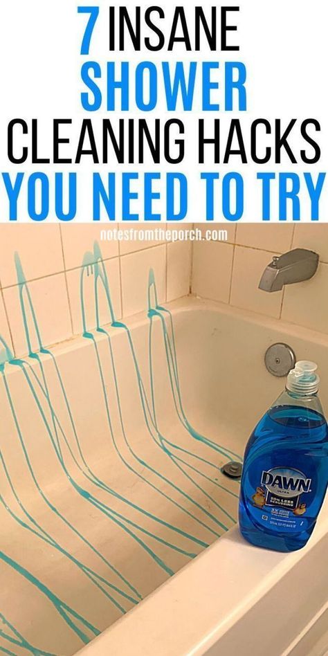 Shower Cleaning Hacks, Shower Cleaning, Amazing Showers, Cleaning Advice, Easy Cleaning Hacks, Homemade Cleaning Solutions, Diy Home Cleaning, Diy Cleaning Hacks, Dawn Dish Soap