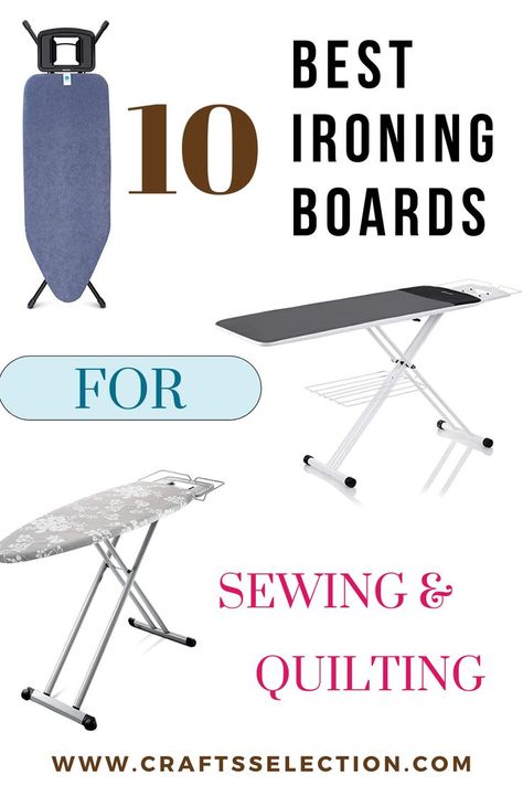 A good ironing board for quilting is a game-changer and you will get to know that with the right board. Having accurate seams, perfect creases, and properly pressed hems is more about right ironing than sewing. That being said, the best ironing board for quilters is specifically designed to meet sewing and pressing needs. Let's read our reviews to find out the best ironing board for quilting and sewing. Best Ironing Board, Quilters Ironing Board, Sleeve Ironing Board, Door Ironing Board, Wall Mounted Ironing Board, Ironing Boards, Sewing Room Design, Ironing Board, Alcohol Recipes