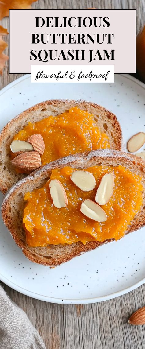 Image for Butternut Squash Jam Squash Jam, Breakfast Spread, Morning Toast, Sugar Alternatives, Butternut Squash Recipes, Holiday Brunch, Ingredient Substitutions, Acorn Squash, Winter Squash