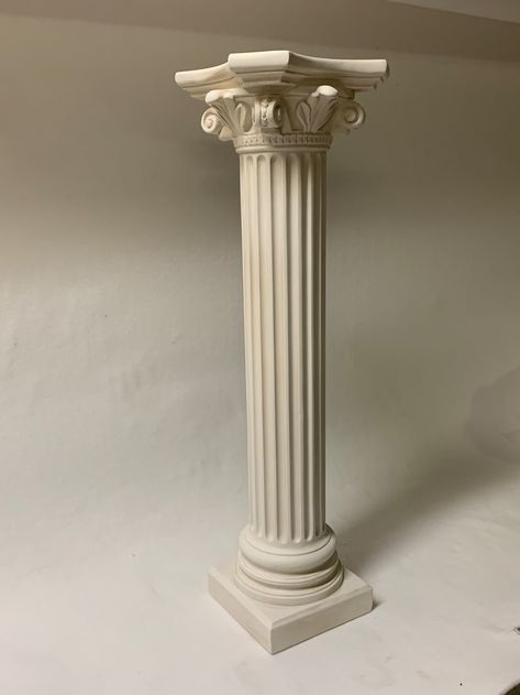 Pillar Column Roman Style Antique Flower Stand Base Pedestal - Etsy Canada Column Decoration Ideas, Column Decor, Pillar Decorations, Modern Column, Columns Decor, Column Decoration, Random Decor, Cardboard Diy, Decorative Columns