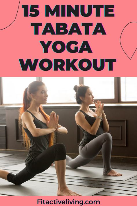 Tabata Yoga Tabata Yoga, Hiit Yoga Workout, Hiit Yoga, Tabata Workouts Fat Burning, Tabata Workouts For Beginners, Fat Burning Home Workout, Lean Leg Workout, Cardio Workout Plan, Yoga Sculpt