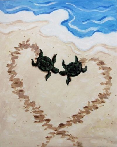 Drawings With Painting, Shell Art Turtle, Painting Of Turtle, Relationship Canvas Painting, Painting Ideas On Canvas Turtle, Good Ideas For Painting, Painting A Turtle, Cute Artwork Ideas, Cute Easy Animal Paintings