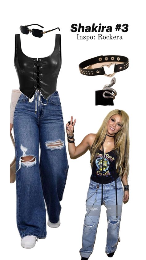 Shakira Outfits, Shakira Concert, Shakira, Festival, Concert, Celebrities, Outfit Inspo