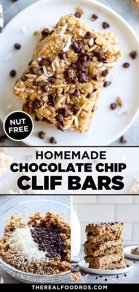 Homemade Cliff Bars Chocolate Chip, Home Made Clif Bars, Kids Cliff Bar Recipe, Diy Cliff Bars Recipes, Breakfast Energy Bar, Healthy Cliff Bar Recipe, Cliff Bars Recipe, Homemade Cliff Bars Peanut Butter, Clif Bar Copycat