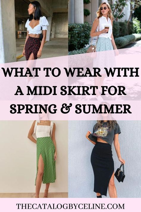 No idea what to wear with a midi skirt for spring and summer? No worries! We have the BEST SELECTION of super cute and casual outfits. Whether it's spring 2022 or summer 2022 you're planning to style for, these trendy outfits are perfect. Midi skirts give a feminine and chic style and you're sure to love these! Floral Maxi Skirt Outfit, Cute And Casual Outfits, Best Winter Outfits, Midi Skirt Outfit, Trendy Outfits Winter, Maxi Skirt Outfits, Spring Skirts, Floral Maxi Skirt, Midi Skirts