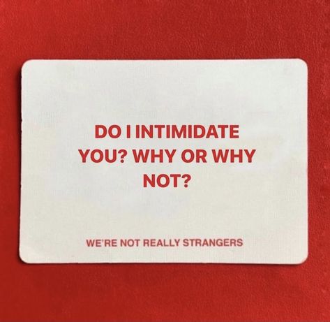 Wnrs Questions, We're Not Really Strangers Questions, Questions To Know Someone, We're Not Really Strangers Cards, Funny Conversation Starters, Stranger Quotes, Truth Or Dare Questions, Big Talk, Party Card Games