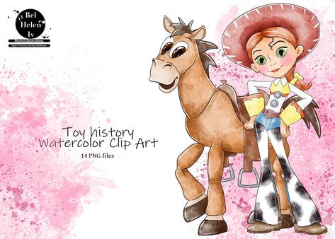 Stitch Games, Dibujos Toy Story, Monster Clipart, Jessie Toy Story, Toy Story Theme, Watercolor Clip Art, Disney Images, Birthday Clipart, Birthday Toys