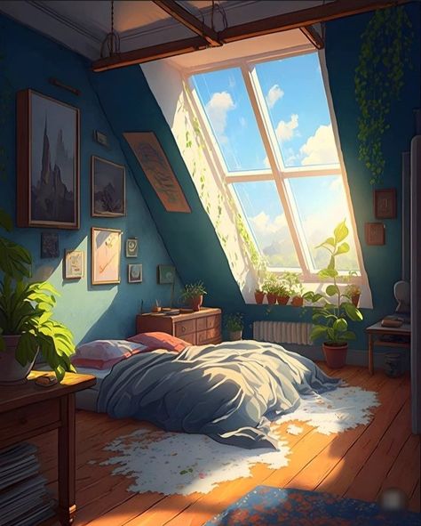 Process Portfolio, Lofi Art, Anime Bedroom, Architectural Portfolio, Comfort Art, Chihiro Y Haku, Bg Design, Hex Color Codes, Anime Room