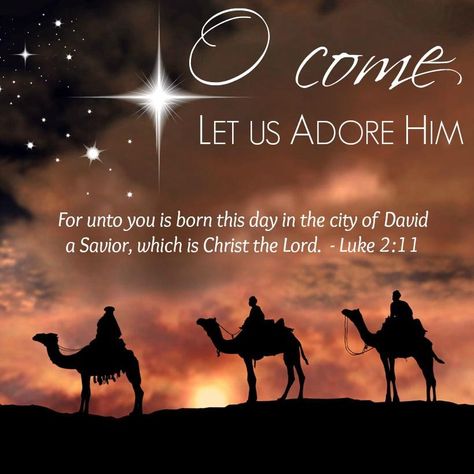 Merry Christmas Quotes Jesus, Luke 2 11, Christmas Scripture, Come Let Us Adore Him, Luke 2, Christmas Jesus, Kings Day, Wise Men, Bible Verses Quotes Inspirational