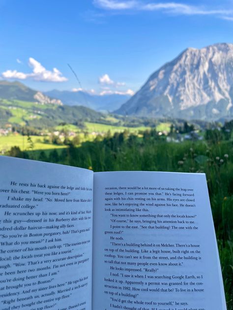 #reading #mountains #holiday #selfcare #metime mountain aesthetic, reading in the mountains #goals #dreamlife Reading In Mountains, Summer Mountain Aesthetic, Mountain Trip Aesthetic, Switzerland Life, Living In Mountains, Mountain Fits, Mountain Life Aesthetic, Reading In Nature, Readers Aesthetic