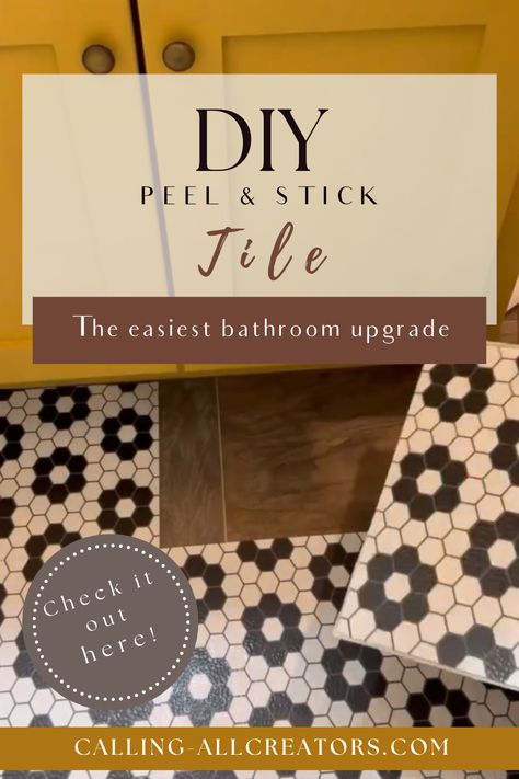 Transform your bathroom with these easy DIY makeover ideas using peel and stick tile. Upgrade your space without breaking the bank! #DIYBathroom #EasyBathroomMakeover #PeelAndStickTile Diy Peel And Stick Shower Tile, Peel And Stick Shower Wall Tile, Easy Diy Bathroom Makeover, Diy Bathroom Makeover Ideas, Diy Makeover Ideas, Easy Diy Bathroom, Easy Bathroom Upgrades, Interior Design Business Plan, Easy Bathroom Makeover