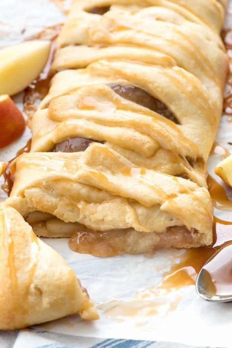 Easy Danish, Danish Braid, Easiest Breakfast, Strudel Recipes, Caramel Apples Easy, Homemade Apple Pie Filling, Crazy For Crust, Canned Apple Pie Filling, Easy Caramel