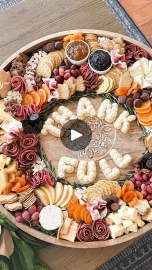 229K views · 6.6K reactions | a holiday charcuterie wreath but make it Thanksgiving! Had to bust out my old faithful sugar cookie letters - my fav way to personalize any display! #charcuterieboard #thanksgivingdinner #appetizer | Samantha Bauchmann Samantha Bauchmann, Cookie Letters, Charcuterie Wreath, Holiday Charcuterie, Charcuterie Inspiration, Charcuterie Cheese, Thanksgiving Treats, Charcuterie And Cheese Board, Charcuterie Recipes