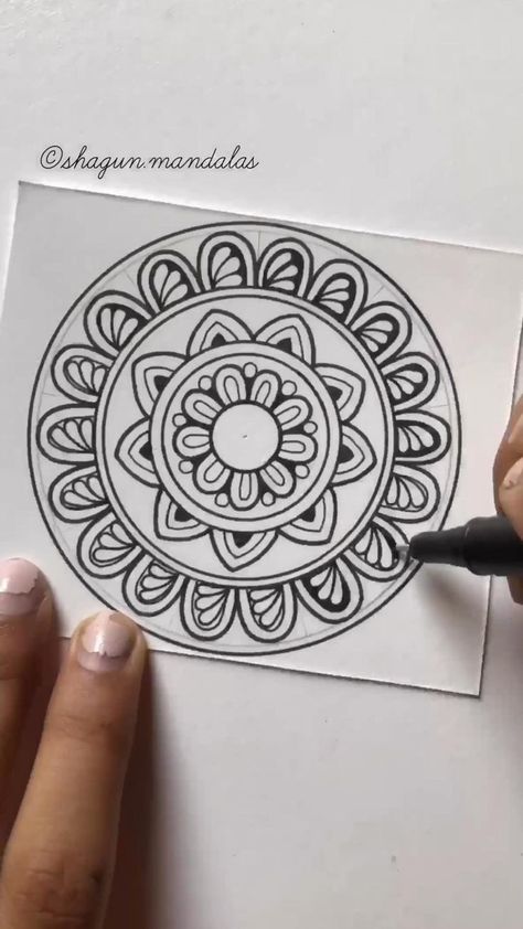 Mandala Drawing for Beginners in 2022 | Mandala art therapy, Hand art drawing, Mandala design pattern Mandala Drawing For Beginners, Drawing Mandala, Easy Mandala, Easy Mandala Drawing, Boho Art Drawings, Mandela Art, Mandala Art Therapy, Pen Art Drawings, Geometric Design Art