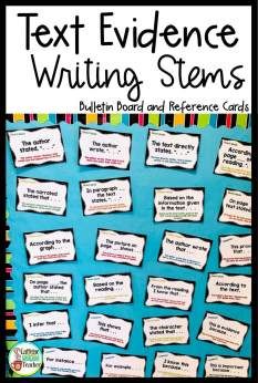 Text Evidence Bulletin Board, Teaching Text Evidence, How To Teach Students, Citing Text Evidence, Citing Evidence, Constructed Response, 5th Grade Writing, 6th Grade Reading, 4th Grade Writing