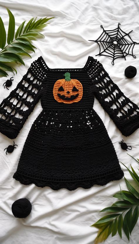 Crochet Baby Costumes, Crochet Placemat Patterns, Christmas Crochet Patterns Free, Fall Crochet Patterns, Halloween Crochet Patterns, Crochet Girls, Crochet Pumpkin, Crochet Baby Clothes, Christmas Crochet Patterns