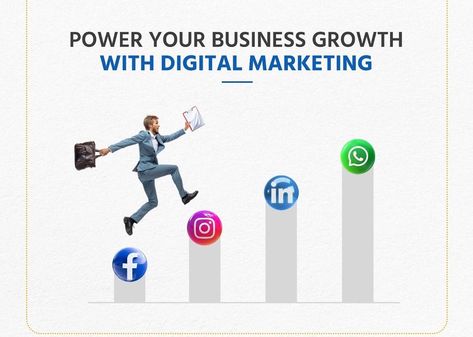 Digital marketing can significantly power your business growth by increasing brand visibility, driving more traffic to your website, and converting leads into customers. Utilizing strategies such as search engine optimization (SEO), social media marketing, content marketing, and pay-per-click advertising can help you reach a broader audience and engage with them effectively. By analyzing data and adjusting campaigns in real-time, you can optimize your marketing efforts for maximum ROI, ens... Composition Painting, Social Media Coaching, Youtube Seo, Digital Marketing Strategies, Local Seo Services, Best Seo Company, Growth Marketing, Best Digital Marketing Company, Marketing Consultant