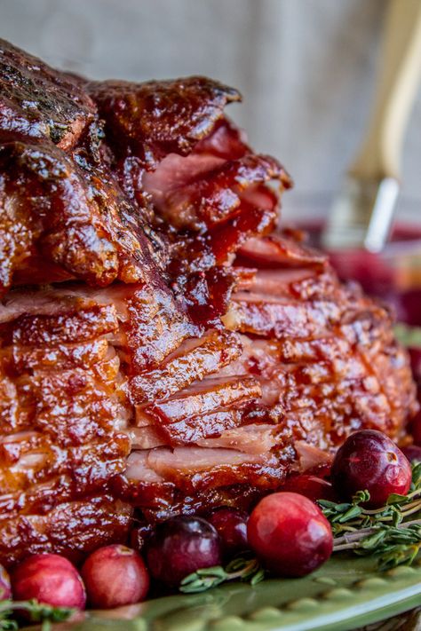 Christmas ham The Food Charlatan, Ham Glaze Recipe, Glazed Ham, Food Charlatan, Ham Glaze, Ham Recipes, Fresh Cranberries, Recipes Christmas, Christmas Cooking