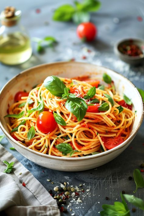 Indulge in the refreshing flavors of Italian Spaghetti Salad. This vibrant dish combines al dente spaghetti with colorful bell peppers, juicy cherry tomatoes, tangy olives, and zesty Italian dressing. Perfect for summer picnics, potlucks, or as a light meal on its own. The combination of textures and flavors in this salad is simply irresistible. Italian Spaghetti Salad, Italian Spaghetti, Spaghetti Salad, Greek Dressing, Stuffed Anaheim Peppers, Zesty Italian Dressing, Spaghetti Casserole, Italian Salad Dressing, Summer Picnics