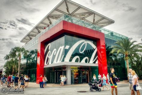 The impressive entrance of the Coca-Cola Store at Disney Springs in Walt Disney World, and we might have different opinions on what the best drink is. The post Coca-Cola Store at Disney Springs appeared first on Burnsland. Dine In Theater, Coca Cola Store, Coca Cola Shop, Coke Collectibles, Coca Cola Bottles, Coke Cola, Disney World Tips And Tricks, Coca Cola Vintage, Disney Springs