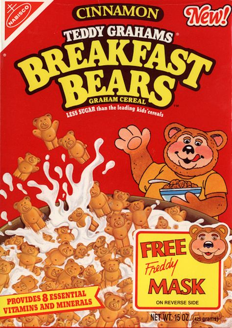 Teddy Grahams Breakfast Bears Cereal | 26 Cereals From The '90s You'll Never Be Able To Eat Again Discontinued Food, 90s Food, Cereal Packaging, Kids Cereal, Cereal Brands, Teddy Grahams, Vintage Packaging, Retro Recipes, Breakfast Cereal