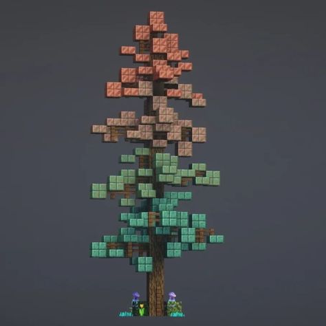 Blaze | Today's post is a copper tree . Available on my patreon tier 1 (link in my bio) . It features flowers, bushes, leaves in all four copper… | Instagram Minecraft Elemental Builds, Minecraft Fall Trees, Copper Gradient Minecraft, Minecraft Tree Farm Design, Minecraft Builds With Copper, Minecraft Building Ideas Copper, Tree Stump Minecraft, Minecraft Copper Palette, Minecraft Ice Spikes