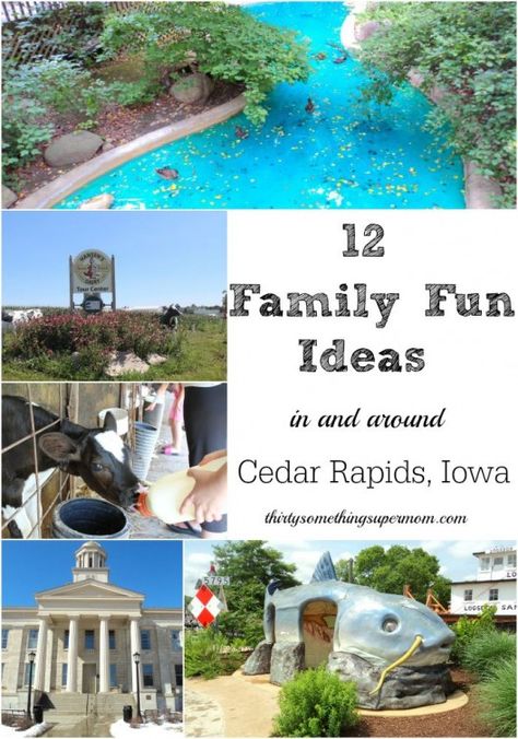 Family Fun in and Around Cedar Rapids Iowa area- ThirtySomethingSuperMom Things For Couples, Family Fun Ideas, Iowa Road Trip, Top Vacation Destinations, Iowa Travel, Cedar Rapids Iowa, Midwest Travel, Vacation Goals, Best Family Vacations