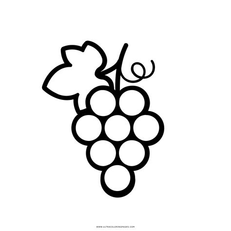 Drawing Grapes, Drawing Of Grapes, Grape Vine Drawing Simple, Fun Science Worksheets, Grape Line Drawing, Grapes Coloring Page, Photoshop Keyboard, Free Stencils Printables Templates, Spider Coloring Page