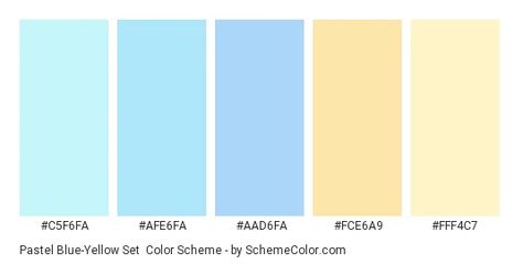 Sky Blue Yellow Color Palette, Light Blue Yellow Color Palette, Yellow Color Palette Pastel, Blue Yellow Colour Palette, Pastel Yellow Palette, Blue Yellow Color Palette, Yellow And Blue Color Palette, Blue And Yellow Palette, Blue And Yellow Pastel