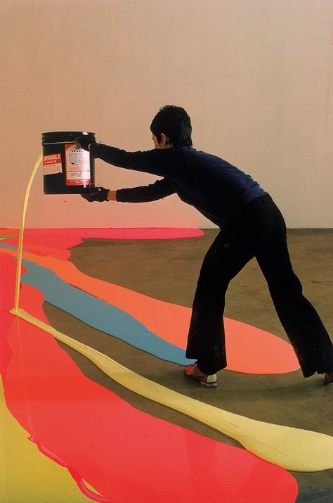 Lynda Benglis Pours One Out | Frieze Painting A Floor, Louise Lawler, University Of Rhode Island, Crash Magazine, Barbara Hepworth, Barnett Newman, Getting Over Him, Marcel Duchamp, History Painting