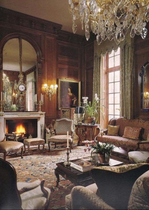 Drawing Rooms, Living Room Decor Country, Traditional Drawing, French Country Living, English Interior, Home Theaters, English Country Decor, French Country Living Room, Manhattan Apartment