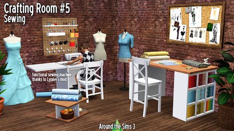 Around the Sims 3 | Custom Content Downloads| Objects | Others | Crafting room - sewing Sims 3 Custom Content, Crafting Room, Cc Shopping, Play Sims 4, Play Sims, The Sims 3, On My Own, Sims 4 Cc, Sims 4 Custom Content