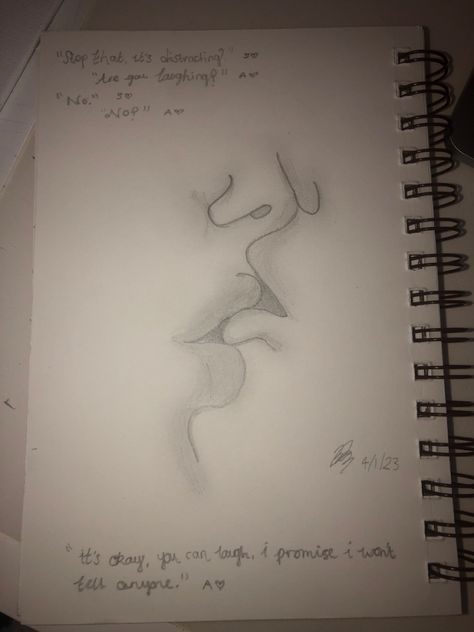 #art #sketch #kiss Lips Kissing Sketch, Kiss Sketch Simple, Sketch Simple, Kiss Mark, Sketches Simple, Sketchbook Art, Drawing Inspo, Art Sketch, Sketchbook Art Inspiration