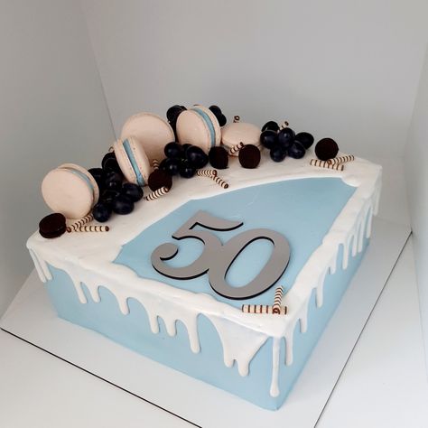 Birthday Cakes For Men Rectangle, Birthday Cake For 60 Year Old Man, Square Birthday Cake For Men, Square Cake Designs For Men, Sheet Cake Designs For Men, Square Birthday Cake Ideas, Rectangle Cake Designs, Square Cake Designs, Square Birthday Cake