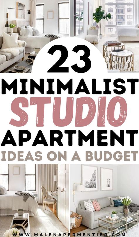 Tiny Studio Apartment Decorating, Small Space Apartment Ideas, Minimalist Studio Apartment, Small Studio Apartment Decorating, Apartment Ideas On A Budget, Tiny Studio Apartments, Minimalist Studio, Studio Apartment Design, Apartment Hacks