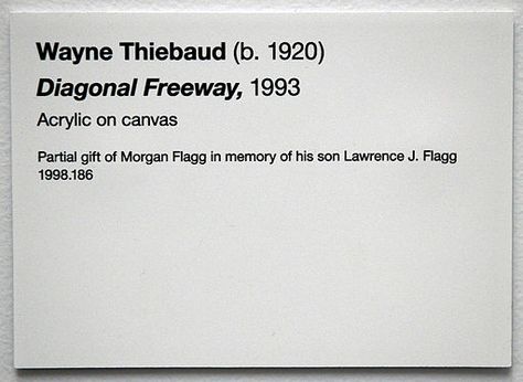 http://www.lightspacetime.com/newsletter/20-free-art-portfolio-websites-to-market-your-art/ Art Labels Gallery, Museum Description Card, Museum Plaque Design, Museum Label Design, Museum Placard, Exhibition Caption, Museum Plaque, Museum Label, Exhibition Label