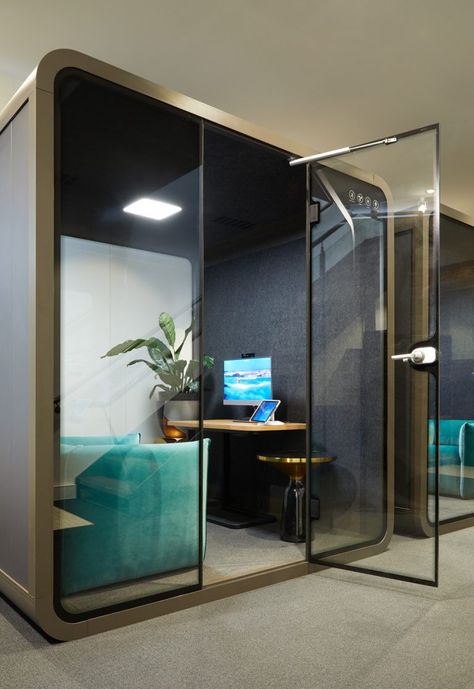 Office Booth, Office Privacy, Phone Booth Office, Office Culture, Office Meeting Room, Office Pods, Soundproof Room, Telephone Booth, Office Space Design