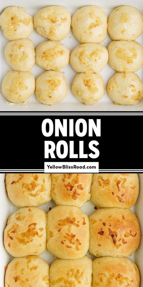 Cheese Onion Rolls, Onion Buns Recipe, Onion Buns Homemade, Light Fluffy Rolls, Onion Rolls Sandwich, Savory Buns, Onion Rolls, Rolled Sandwiches, Garlic Rolls