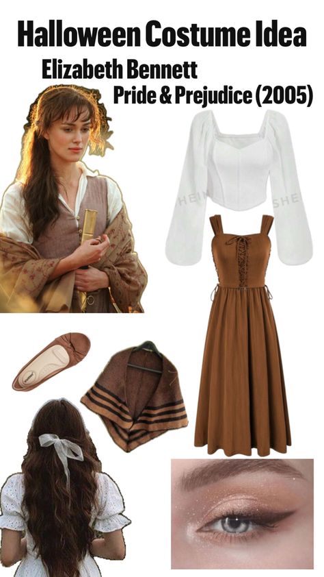 Pride & Prejudice (2005) Pride And Prejudice Costumes, Elizabeth Bennett, Pride And Prejudice 2005, Halloween Costume Idea, Pride Prejudice, Pride And Prejudice, Halloween Costume, Halloween Costumes, Halloween